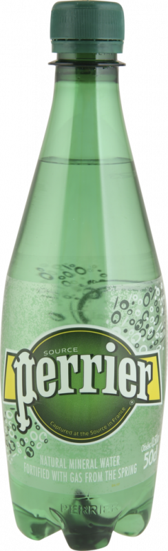 Вода минеральная PERRIER природная столовая пресная газированная, 0.5л