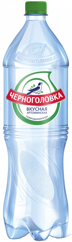Вода минеральная ЧЕРНОГОЛОВСКАЯ артезианская столовая газированная, 1.5л Вода минеральная ЧЕРНОГОЛОВСКАЯ артезианская столовая газированная, 1.5л
