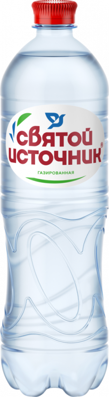 Вода питьевая СВЯТОЙ ИСТОЧНИК газированная, 1л Вода питьевая СВЯТОЙ ИСТОЧНИК газированная, 1л