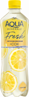 Вода питьевая AQUA MINERALE Juicy Лимон негазированная, 0.5л