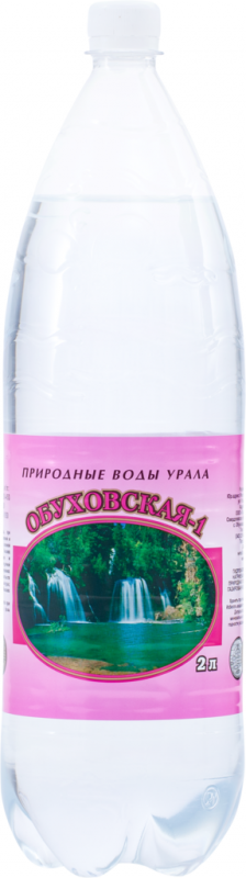 Вода минеральная ТОНУС Обуховская-1 лечебно-столовая газированная, 2л Вода минеральная ТОНУС Обуховская-1 лечебно-столовая газированная, 2л