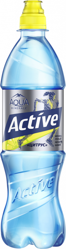 Вода питьевая AQUA MINERALE Active Цитрус негазированная, 0.5л Вода питьевая AQUA MINERALE Active Цитрус негазированная, 0.5л