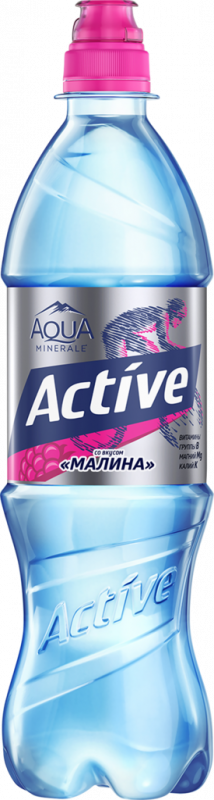 Вода питьевая AQUA MINERALE Active Малина негазированная, 0.5л Вода питьевая AQUA MINERALE Active Малина негазированная, 0.5л