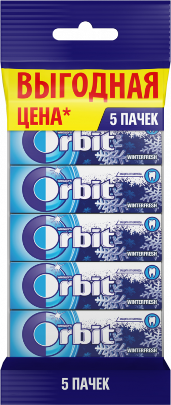 Жевательная резинка ORBIT Winterfresh, 13,6г Жевательная резинка ORBIT Winterfresh, 13,6г