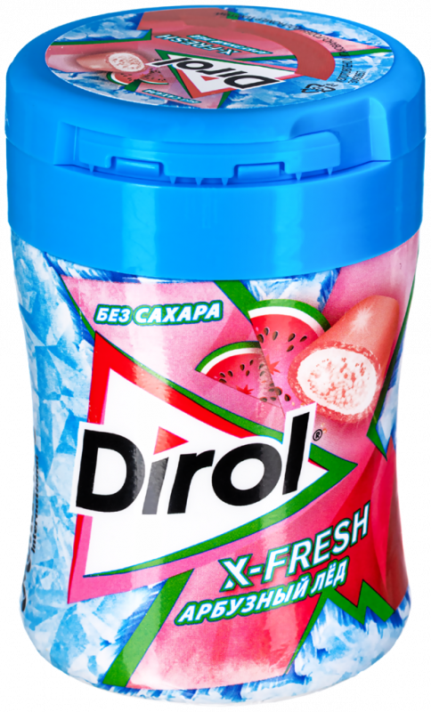 Жевательная резинка DIROL X-Fresh Арбузный лед, 6х12г