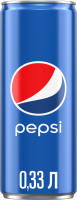 Напиток PEPSI-COLA сильногазированный, 0.33л