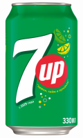 Напиток 7 UP Лимон и лайм сильногазированный, 0.33л