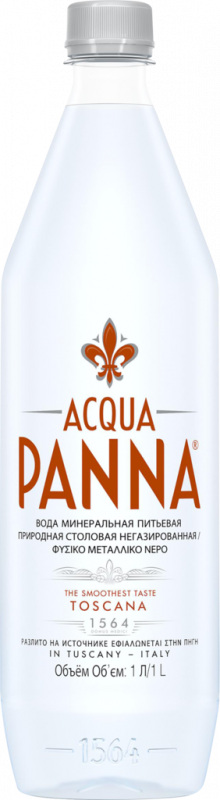 Вода минеральная ACQUA PANNA природная столовая пресная негазированная, 1л Вода минеральная ACQUA PANNA природная столовая пресная негазированная, 1л