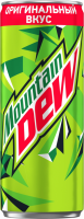 Напиток MOUNTAIN DEW сильногазированный, 0.33л