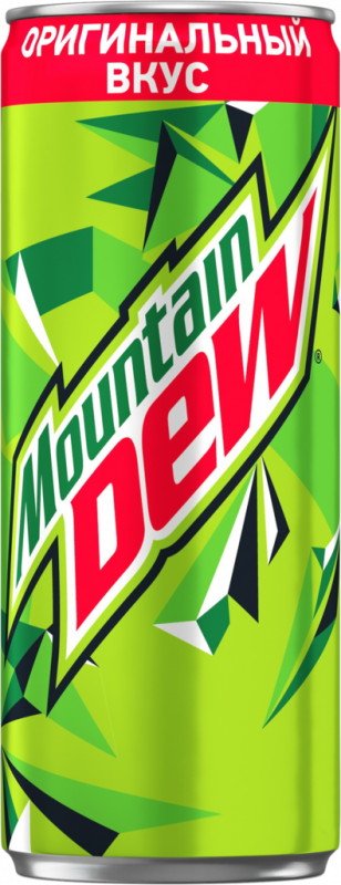 Напиток MOUNTAIN DEW сильногазированный, 0.33л Напиток MOUNTAIN DEW сильногазированный, 0.33л