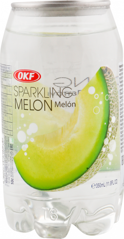 Напиток OKF Sparkling со вкусом Дыни сильногазированный, 0.35л Напиток OKF Sparkling со вкусом Дыни сильногазированный, 0.35л
