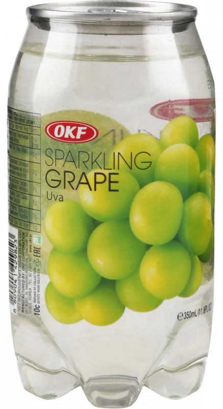 Напиток OKF Sparkling со вкусом Винограда сильногазированный, 0.35л Напиток OKF Sparkling со вкусом Винограда сильногазированный, 0.35л