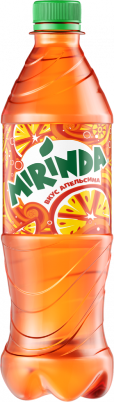 Напиток MIRINDA Refreshing вкус апельсина сильногазированный, 0.5л
