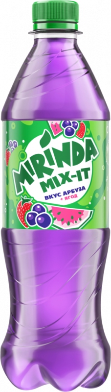 Напиток MIRINDA Mix-It со вкусом арбуза и ягод низкокалорийный сильногазированный, 0.5л