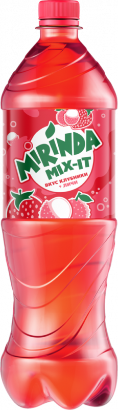 Напиток MIRINDA Mix-it со вкусом клубники и личи сильногазированный, 1л Напиток MIRINDA Mix-it со вкусом клубники и личи сильногазированный, 1л