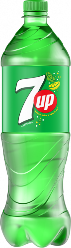 Напиток 7 UP Лимон и лайм сильногазированный, 1л Напиток 7 UP Лимон и лайм сильногазированный, 1л