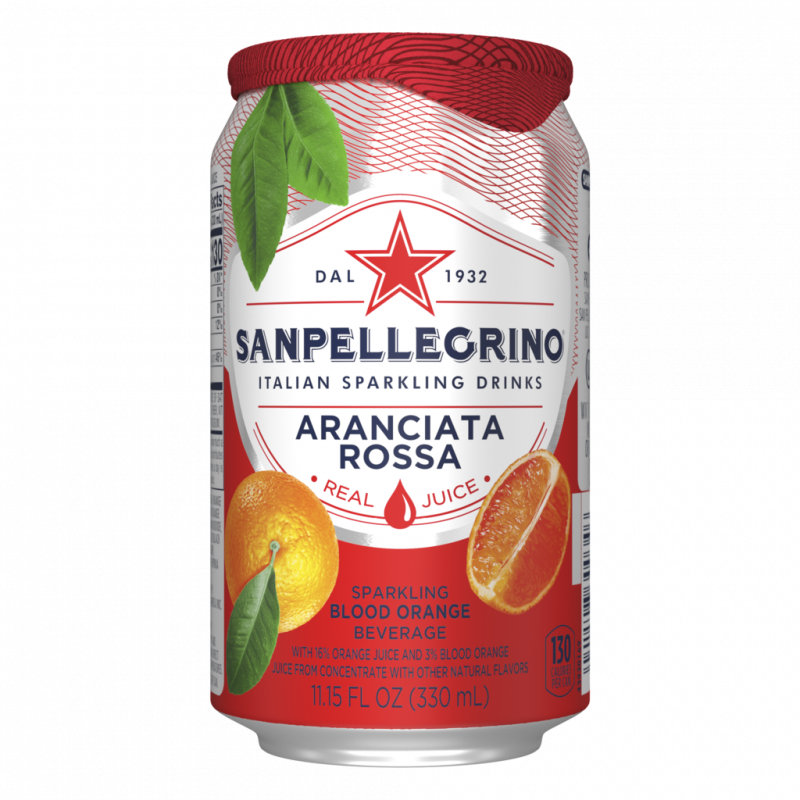 Напиток сокосодержащий SANPELLEGRINO Розовый апельсин среднегазированный, 0.33л
