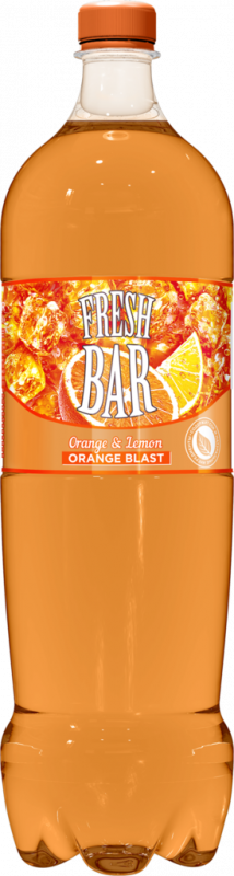Напиток FRESH BAR Orange Blast сильногазированный, 1.5л Напиток FRESH BAR Orange Blast сильногазированный, 1.5л