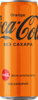 Напиток COCA-COLA Zero Orange сильногазированный, 0.33л