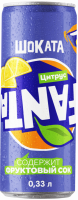Напиток FANTA Shokata Цитрус сильногазированный, 0.33л