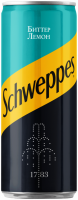 Напиток SCHWEPPES Bitter Lemon Тоник сильногазированный, 0.33л