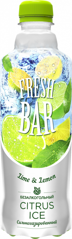 Напиток FRESH BAR Citrus ice сильногазированный, 0.48л