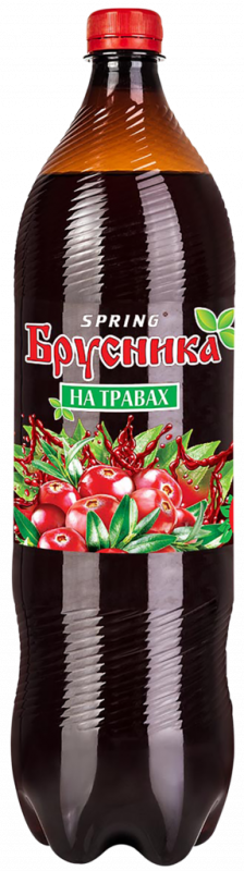 Напиток SPRING Брусника на лесных ягодах газированный, 1.5л Напиток SPRING Брусника на лесных ягодах газированный, 1.5л