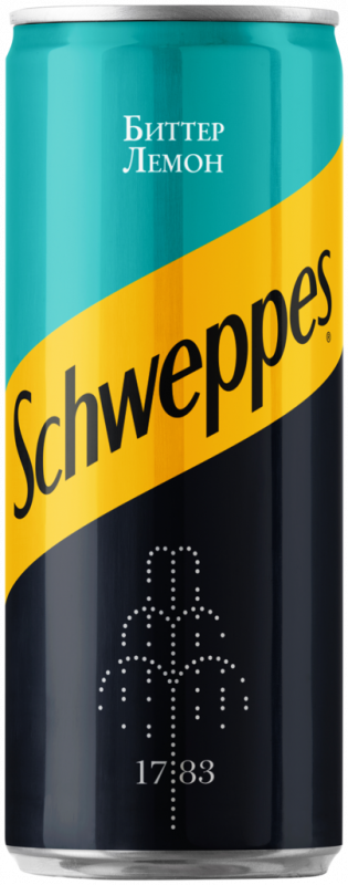 Напиток SCHWEPPES Bitter Lemon Тоник сильногазированный, 0.33л Напиток SCHWEPPES Bitter Lemon Тоник сильногазированный, 0.33л