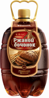 Квас РЖАНОЙ БОЧОНОК натурального брожения фильтрованный, 1.5л