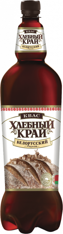 Квас ХЛЕБНЫЙ КРАЙ Белорусский Рецепт 1,2% пастеризованный, 1.35л