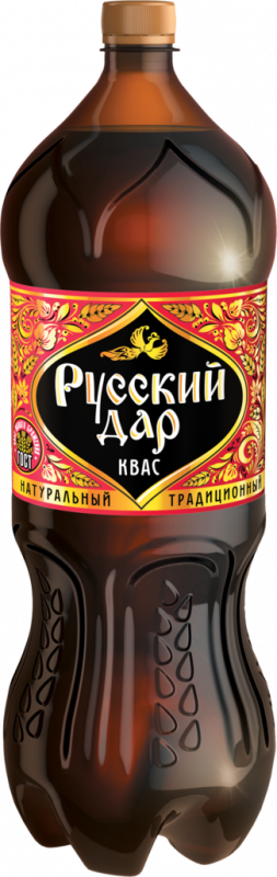 Квас РУССКИЙ ДАР Традиционный, 2л Квас РУССКИЙ ДАР Традиционный, 2л