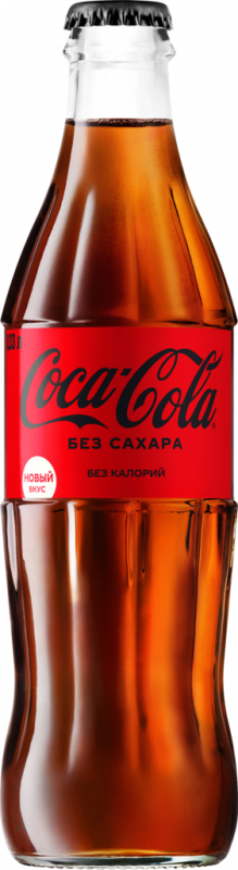 Напиток COCA-COLA Zero без сахара газированный, 0.33л