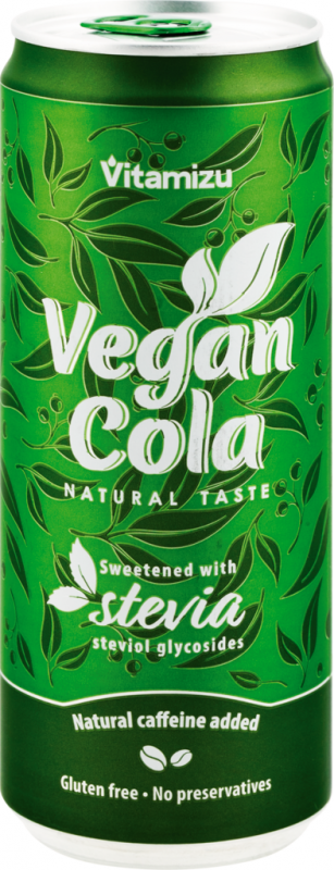 Напиток тонизирующий VITAMIZU Vegan Cola сильногазированный, 0.33л Напиток тонизирующий VITAMIZU Vegan Cola сильногазированный, 0.33л