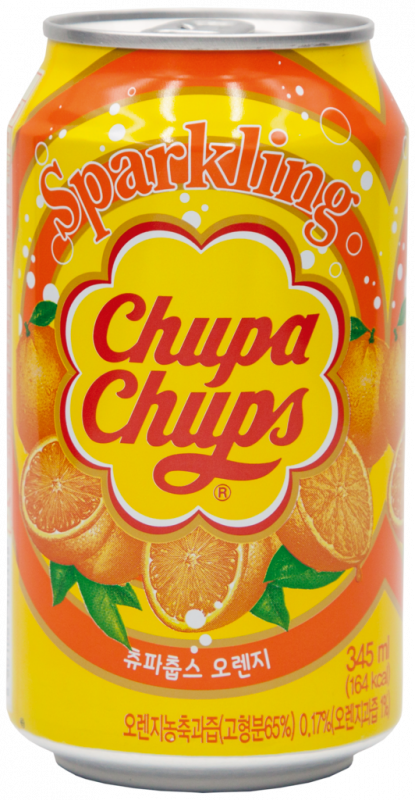 Напиток CHUPA CHUPS Апельсин газированный, 0.345л Напиток CHUPA CHUPS Апельсин газированный, 0.345л