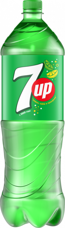 Напиток 7 UP Лимон и лайм сильногазированный, 1.5л Напиток 7 UP Лимон и лайм сильногазированный, 1.5л