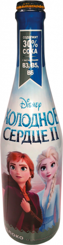 Напиток сокосодержащий DISNEY Яблоко обогащенный витаминами среднегазированный, 0.75л Напиток сокосодержащий DISNEY Яблоко обогащенный витаминами среднегазированный, 0.75л