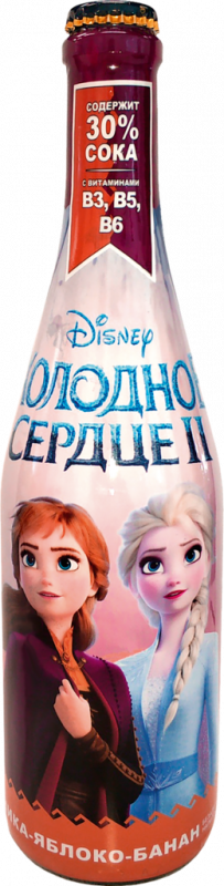 Напиток сокосодержащий DISNEY Клубника-Банан среднегазированный 0.75л Напиток сокосодержащий DISNEY Клубника-Банан среднегазированный 0.75л