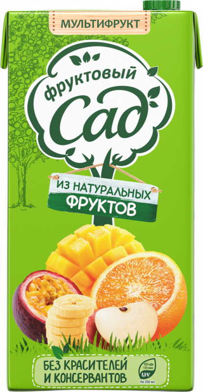 Нектар ФРУКТОВЫЙ САД Мультифрукт с мякотью, 1.93л Нектар ФРУКТОВЫЙ САД Мультифрукт с мякотью, 1.93л