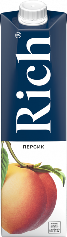 Нектар RICH Персиковый, 1л Нектар RICH Персиковый, 1л