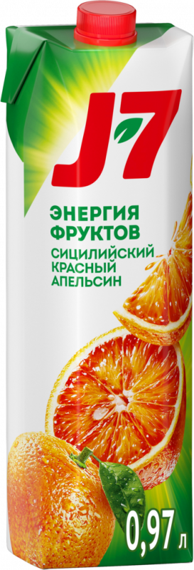 Нектар J7 Красный апельсин, апельсин, черная морковь, 0.97л Нектар J7 Красный апельсин, апельсин, черная морковь, 0.97л