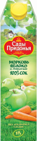 Сок САДЫ ПРИДОНЬЯ Морковь, яблоко с мякотью восстановленный, 1л