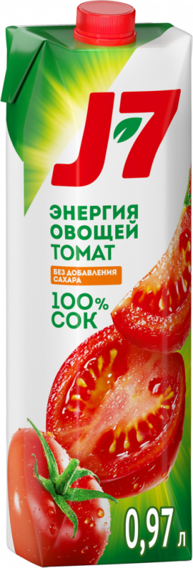 Сок J7 Томат с солью с мякотью, 0.97л