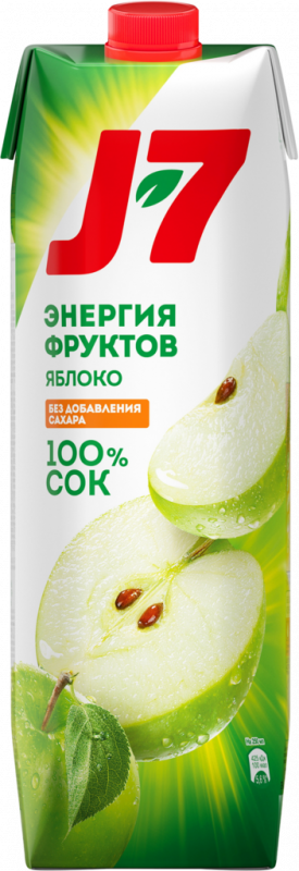 Сок J7 Яблоко осветленный, 0.97л Сок J7 Яблоко осветленный, 0.97л