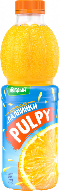Напиток сокосодержащий ДОБРЫЙ Pulpy Апельсин с мякотью, 0.9л Напиток сокосодержащий ДОБРЫЙ Pulpy Апельсин с мякотью, 0.9л