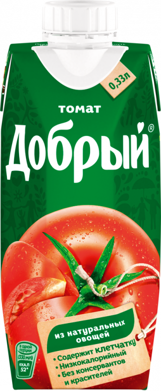 Сок ДОБРЫЙ Томат, 0.33л Сок ДОБРЫЙ Томат, 0.33л