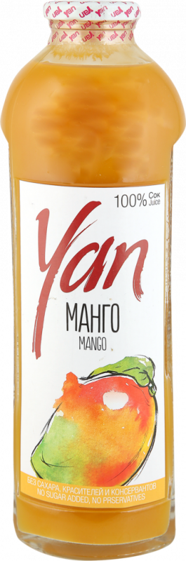 Сок YAN Манго, 0.93л
