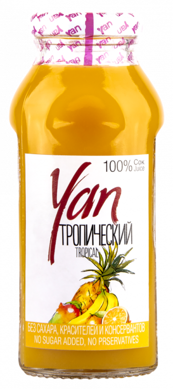 Сок YAN Тропический, 0.25л Сок YAN Тропический, 0.25л