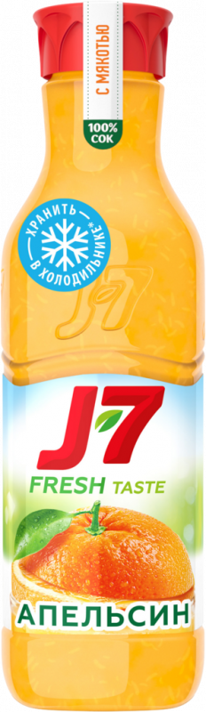 Сок охлажденный J7 Апельсин с мякотью, 850мл