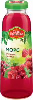 Морс САДЫ ПРИДОНЬЯ Брусника, малина, 0.3л