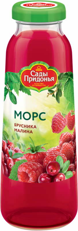 Морс САДЫ ПРИДОНЬЯ Брусника, малина, 0.3л Морс САДЫ ПРИДОНЬЯ Брусника, малина, 0.3л